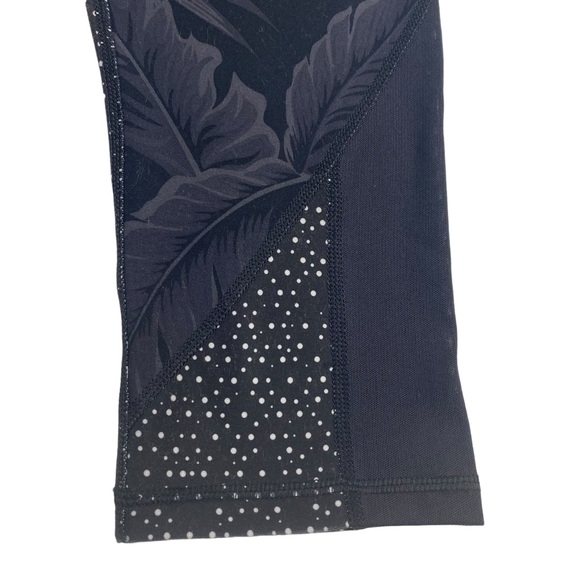 Scorpio Sol Womens Tropical Leaves and Dots Capri Leggings - Size S - Picture 4 of 9